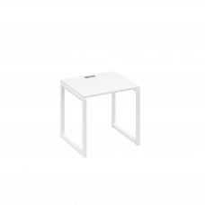 Стол письменный на металлокаркасе QUATTRO белый премиум / металлокаркас белый А4 Б4 011 БП