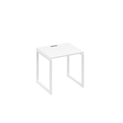 Стол письменный на металлокаркасе QUATTRO белый премиум / металлокаркас белый А4 Б4 011 БП