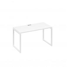 Стол письменный на металлокаркасе QUATTRO белый премиум / металлокаркас белый А4 Б4 014 БП