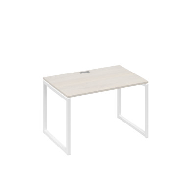 Стол письменный на металлокаркасе QUATTRO дуб / металлокаркас белый А4 Б4 023 ДШ