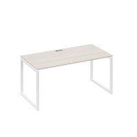 Стол письменный на металлокаркасе QUATTRO дуб / металлокаркас белый А4 Б4 025 ДШ