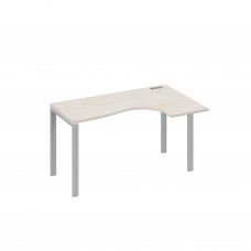 Стол правый "Классика" эргономичный на металлокаркасе UNO дуб / металлокаркас серый А4 С1 034 ДШ