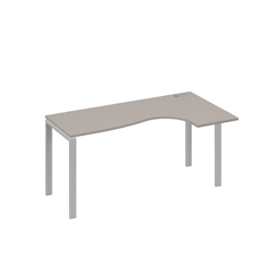 Стол эргономичный "Классика" правый на металлокаркасе UNO мокко премиум / металлокаркас серый А4 С1 036 МП