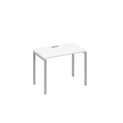 Стол письменный на металлокаркасе DUE белый премиум / металлокаркас серый А4 С2 002 БП