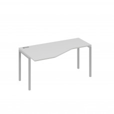 Стол эргономичный левый "Техно"на металлокаркасе DUE серый / металлокаркас серый А4 С2 055 СЕ