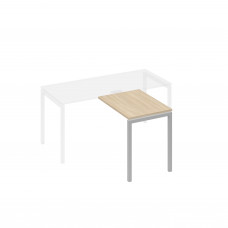 Брифинг-приставка на опорах DUE дуб скандинавский / металлокаркас серый А4 С2 071 ДК