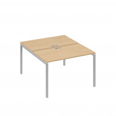Рабочая станция на металлокаркасе DUE (2х120) натуральный дуб / металлокаркас серый А4 С2 173 НД