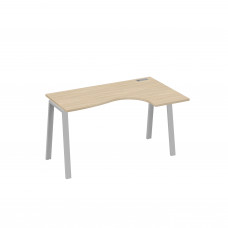 Стол эргономичный на металлокаркасе TRE правый "Классика" дуб скандинавский / металлокаркас серый А4 С3 034 ДК