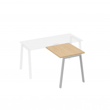 Брифинг-приставка на опорах TRE натуральный дуб / металлокаркас серый А4 С3 073 НД