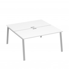 Рабочая станция (2х160) каркас TRE белый премиум / металлокаркас серый А4 С3 178 БП