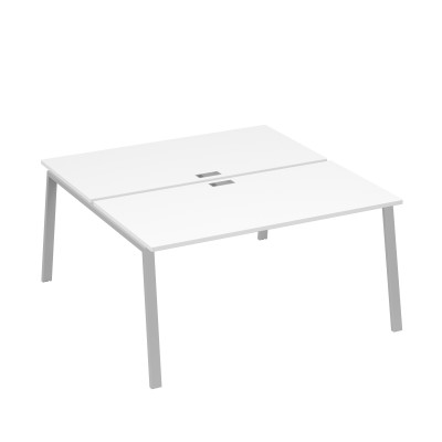 Рабочая станция (2х160) каркас TRE белый премиум / металлокаркас серый А4 С3 178 БП