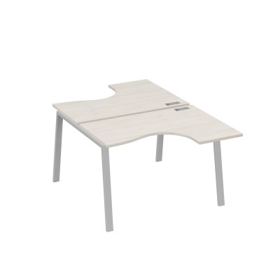 Рабочая станция каркас TRE столы Классика (2х120) дуб / металлокаркас серый А4 С3 180 ДШ