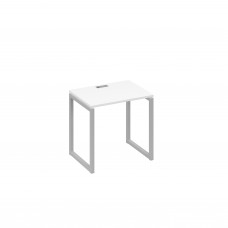 Стол письменный на металлокаркасе QUATTRO белый премиум / металлокаркас серый А4 С4 001 БП