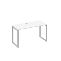 Стол письменный на металлокаркасе QUATTRO белый премиум / металлокаркас серый А4 С4 004 БП