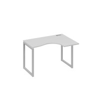 Стол 120 эргономичный правый Классика каркас QUATTRO серый / металлокаркас серый А4 С4 032 СЕ