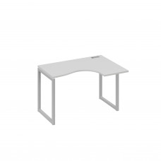 Стол 120 эргономичный правый Классика каркас QUATTRO серый / металлокаркас серый А4 С4 032 СЕ