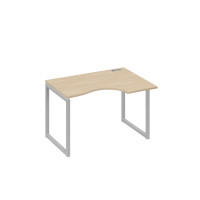 Стол эргономичный правый на каркас QUATTRO Классика дуб скандинавский / металлокаркас серый А4 С4 042 ДК