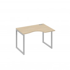 Стол эргономичный правый на каркас QUATTRO Классика дуб скандинавский / металлокаркас серый А4 С4 042 ДК