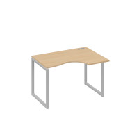 Стол эргономичный правый на каркас QUATTRO Классика натуральный дуб / металлокаркас серый А4 С4 042 НД
