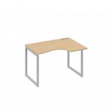 Стол эргономичный правый на каркас QUATTRO Классика натуральный дуб / металлокаркас серый А4 С4 042 НД