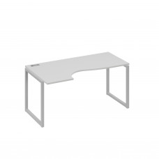 Стол эргономичный левый "Классика" на металлокаркасе QUATTRO серый / металлокаркас серый А4 С4 045 СЕ