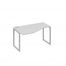 Стол левый "Техно" эргономичный на металлокаркасе QUATTRO серый / металлокаркас серый А4 С4 053 СЕ