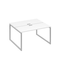 Станция (2х140) офисная с металлокаркасом QUATTRO белый премиум / металлокаркас серый А4 С4 171 БП