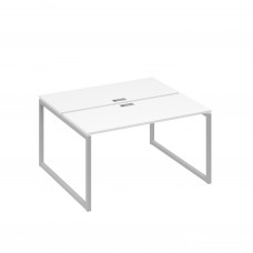 Станция (2х140) офисная с металлокаркасом QUATTRO белый премиум / металлокаркас серый А4 С4 171 БП