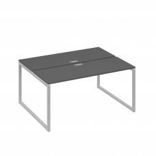 Рабочая станция каркасе QUATTRO (2х160) антрацит премиум / металлокаркас серый А4 С4 172 АР