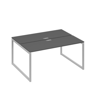 Рабочая станция каркасе QUATTRO (2х160) антрацит премиум / металлокаркас серый А4 С4 172 АР