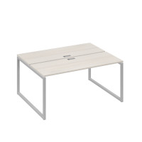 Рабочая станция каркасе QUATTRO (2х160) дуб / металлокаркас серый А4 С4 172 ДШ