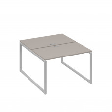 Рабочая станция 2х120 на металлокаркасе QUATTRO мокко премиум / металлокаркас серый А4 С4 173 МП