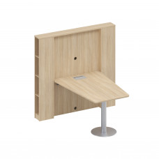 Стол для переговоров откидной дуб скандинавский А4 9101 ДК