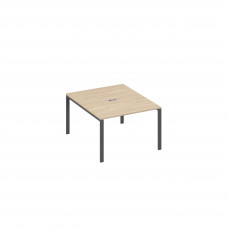 Стол 120 для переговорной металлокаркас UNO дуб скандинавский / металлокаркас антрацит А4 А1 134 ДК