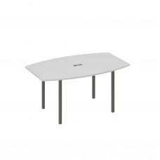Стол 160 для переговоров на каркасе DUE серый / металлокаркас антрацит А4 А2 111 СЕ