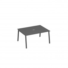 Стол 160 на металлокаркасе TRE для переговорной антрацит премиум / металлокаркас антрацит А4 А3 133 АР