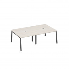 Стол переговорный 240 на металлокаркасе TRE дуб / металлокаркас антрацит А4 А3 134-2 ДШ