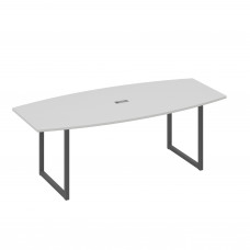 Переговорный стол 220 на каркасе QUATTRO серый / металлокаркас антрацит А4 А4 114 СЕ
