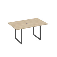 Стол 160 каркас QUATTRO для переговоров дуб скандинавский / металлокаркас антрацит А4 А4 121 ДК