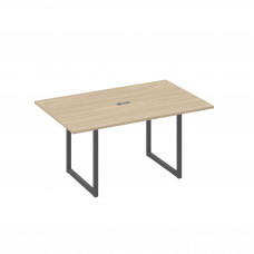Стол 160 каркас QUATTRO для переговоров дуб скандинавский / металлокаркас антрацит А4 А4 121 ДК