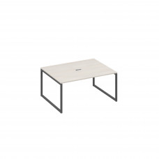 Стол 160 на опорах QUATTRO для переговоров дуб / металлокаркас антрацит А4 А4 133 ДШ