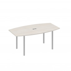 Стол для переговоров 180 опоры DUE дуб / металлокаркас серый А4 С2 112 ДШ