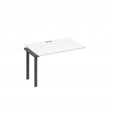 Секция 120 рабочей станции опоры UNO белый премиум / металлокаркас антрацит А4 А1 023-1 БП