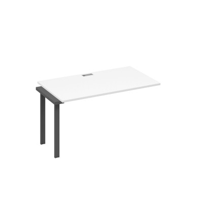 Секция стола 120 рабочей станции каркас TRE белый премиум / металлокаркас антрацит А4 А3 024-1 БП