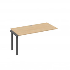 Секция стола станции 160 с каркасом TRE натуральный дуб / металлокаркас антрацит А4 А3 025-1 НД