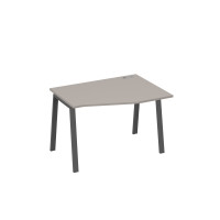 Стол правый "Техно" эргономичный на металлокаркасе TRE мокко премиум / металлокаркас антрацит А4 А3 062 МП