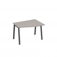 Стол правый "Техно" эргономичный на металлокаркасе TRE мокко премиум / металлокаркас антрацит А4 А3 062 МП