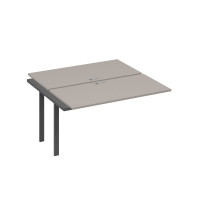 Секция стола рабочей станции на металлокаркасе TRE (2х140) мокко премиум / металлокаркас антрацит А4 А3 174-1 МП