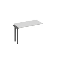 Секция стола рабочей станции на каркасе DUE серый / металлокаркас антрацит А4 А2 003-1 СЕ