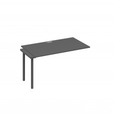 Секция рабочей станции 140 на каркасе QUATTRO антрацит премиум / металлокаркас антрацит А4 А4 024-1 АР